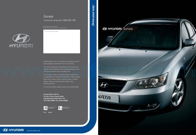 Cover of Hyundai Sonata Brochure.Pdf