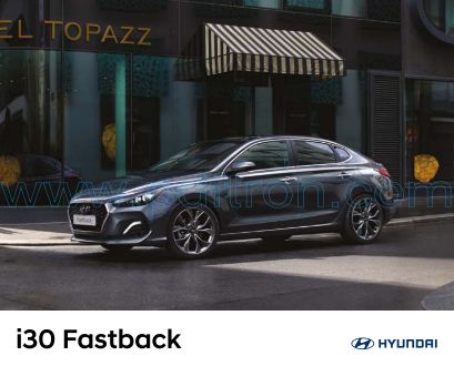 Cover of Hyundai İ30 Fastback Car Brochure 2018.Pdf