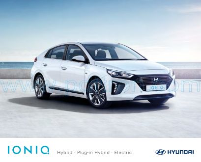 Cover of Hyundai İoniq Car Brochure 2019.Pdf