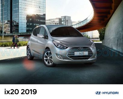 Cover of Hyundai İx20 Car Brochure 2019.Pdf