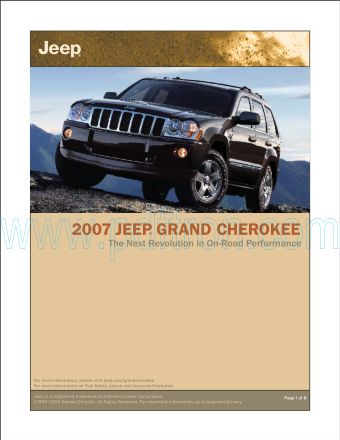 Cover of  Jeep Grand Cherokee 2007.Pdf