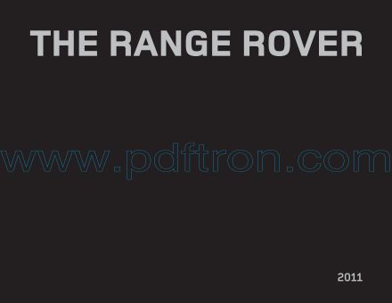 Cover of  Land Rover Range Rover 2011.Pdf