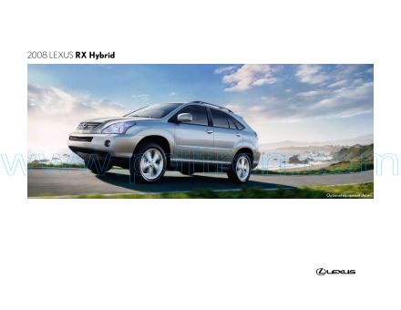 Cover of  Lexus Rx Hybrid 2008.Pdf