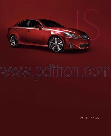 Cover of  Lexus Is 2011.Pdf