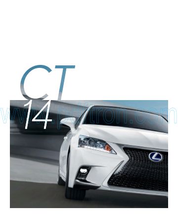 Cover of  Lexus Ct 2014.Pdf