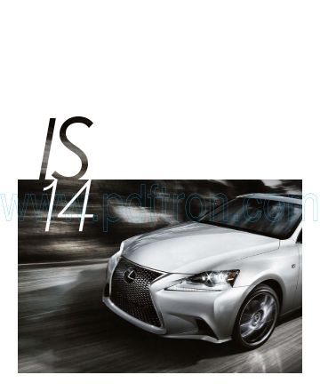 Cover of  Lexus Is 2014.Pdf