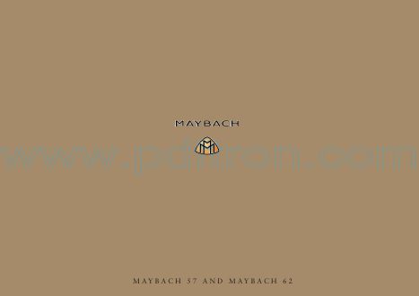 Cover of Maybach 57 62 Brochure.Pdf