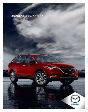 Cover of  Mazda Cx9 2014.Pdf