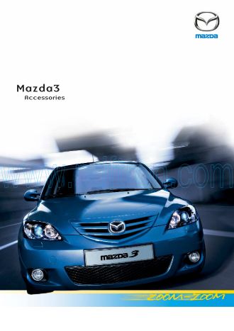 Cover of Mazda 3 Accessory Brochure 2003.Pdf