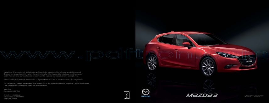 Cover of Mazda 3 Brochure.Pdf