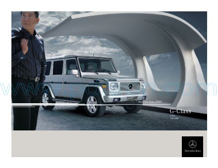 Cover of  Mercedes Benz G Class 2005.Pdf