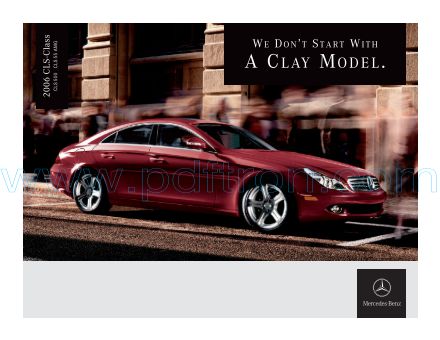 Cover of  Mercedes Benz Cls Class 2006.Pdf