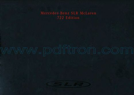 Cover of  Mercedes Benz Slr 722S 2006.Pdf