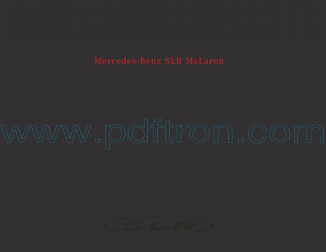 Cover of  Mercedes Benz Slr 2006.Pdf