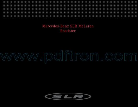 Cover of  Mercedes Benz Slr 2008.Pdf