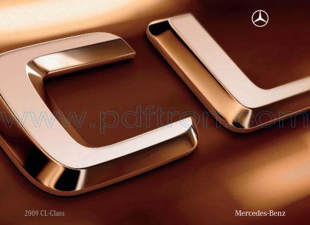 Cover of  Mercedes Benz Cl Class 2009.Pdf