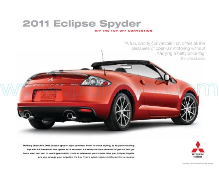 Cover of  Mitsubishi Eclipse Spyder 2011.Pdf