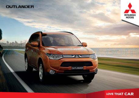 Cover of Mitsubishi Outlander Mk3 Zj Brochure 201308.Pdf