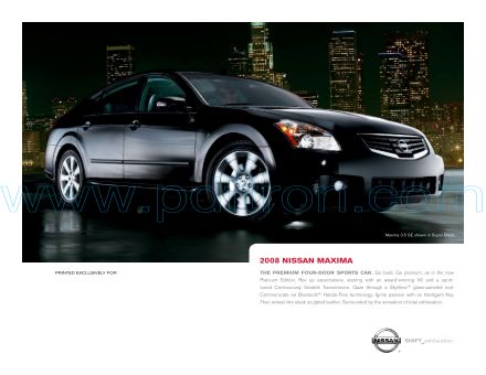 Cover of  Nissan Maxima 2008.Pdf