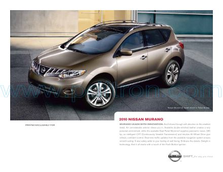 Cover of  Nissan Murano 2010.Pdf