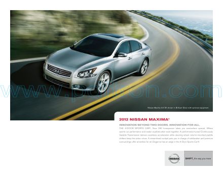 Cover of  Nissan Maxima 2012.Pdf