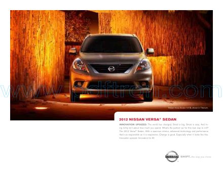 Cover of  Nissan Versa Sedan 2012.Pdf