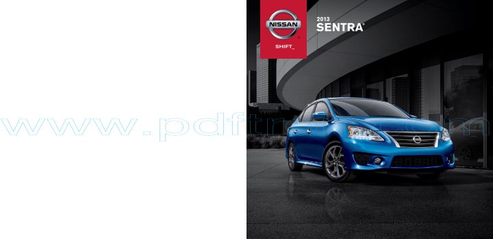 Cover of  Nissan Sentra 2013.Pdf