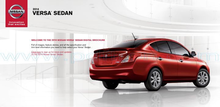 Cover of  Nissan Versa Sedan 2014.Pdf