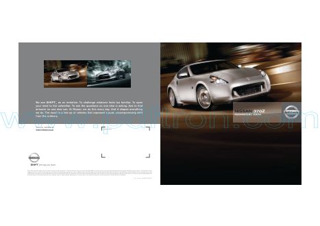 Cover of Nissan 370Z Technical Data Brochure.Pdf