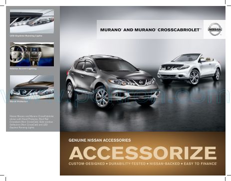 Cover of Nissan Murano And Murano Crosscabriolet Accessories Brochure 2011.Pdf