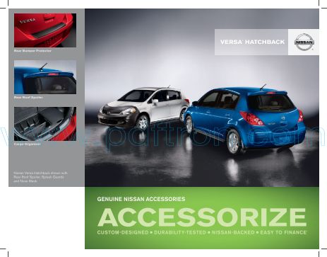 Cover of Nissan Versa Hatchback Accessories Brochure 2011.Pdf