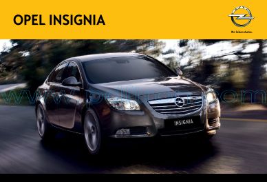 Cover of Opel Insignia 2012 Brochure 201209.Pdf