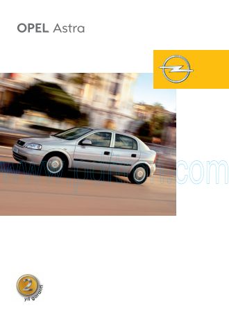 Cover of Opel Astra Car Brochure 2003.Pdf