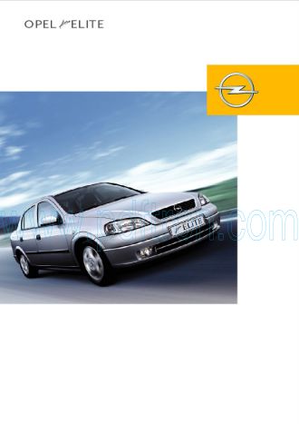 Cover of Opel Astra Elite Car Brochure 2004.Pdf