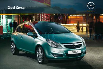 Cover of Opel Corsa Car Brochure 2010.Pdf