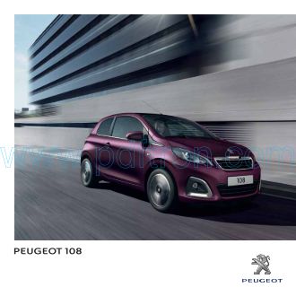 Cover of Peugeot 108 Brochure.Pdf