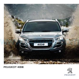 Cover of Peugeot 4008 2012 Brochure 201205.Pdf