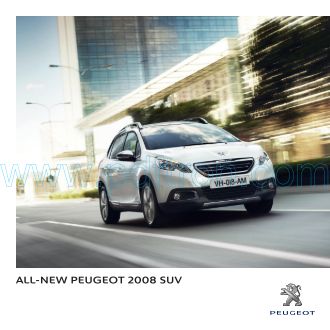 Cover of Peugeot 2008 Suv Car Brochure 2013.Pdf