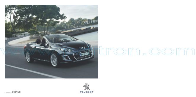 Cover of Peugeot 308Cc Car Brochure 2011.Pdf