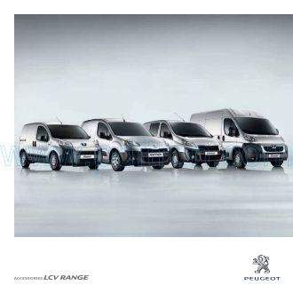 Cover of Peugeot Van Accessories Brochure.Pdf