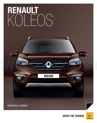 Cover of Renault Koleos H45III 2013  Brochure 201312.Pdf