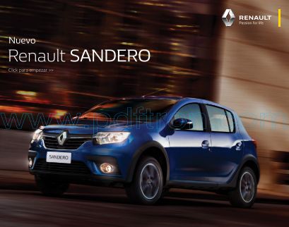 Cover of Renault Sandero Car Brochure 2020.Pdf