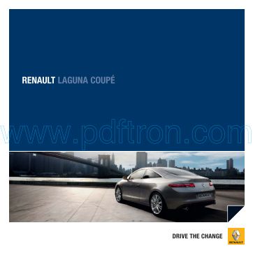 Cover of Renault Laguna III Coupe 2011  car brochure2011.Pdf