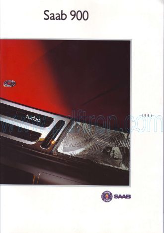 Cover of Saab 900 Car Brochure 1991.Pdf