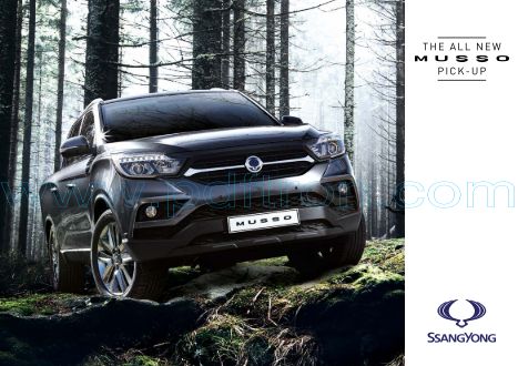 Cover of New Ssangyong Musso Range Brochure June 2018.Pdf