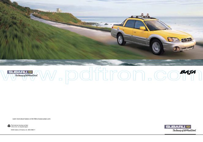 Cover of  Subaru Baja 2003.Pdf