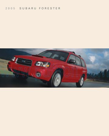 Cover of  Subaru Forester 2005.Pdf