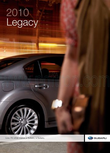 Cover of  Subaru Legacy 2010.Pdf