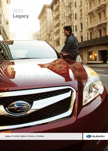 Cover of  Subaru Legacy 2011.Pdf