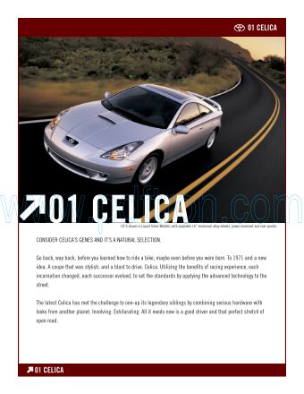 Cover of  Toyota Celica 2001.Pdf